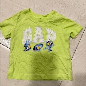 GAP Kids Neon Green Cartoon Tee